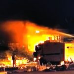 Gezi Parkında Yangın Çıktı