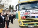 12 TIR yardım malzemesi Suriye'ye gönderildi