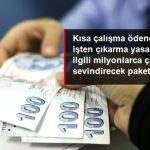 işten çıkarma yasağının uzamasıyla ilgili kapsamlı bir paket geliyor